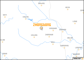 map of Zhongdong