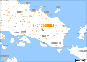 map of Zhongduanli