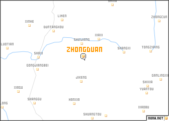 map of Zhongduan