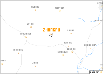 map of Zhongfu