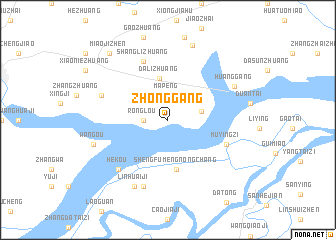 map of Zhonggang