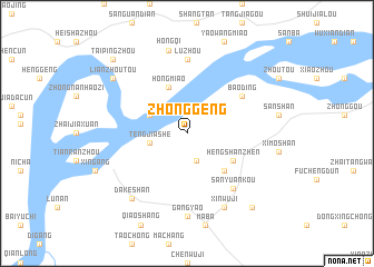 map of Zhonggeng