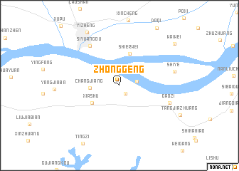 map of Zhonggeng