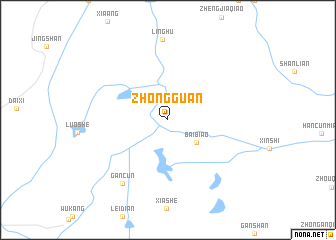 map of Zhongguan