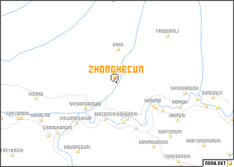 map of Zhonghecun