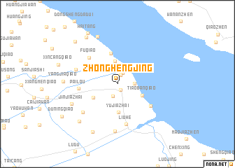 map of Zhonghengjing