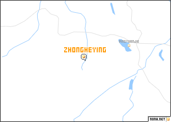 map of Zhongheying