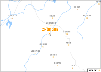 map of Zhonghe