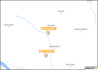 map of Zhonghe