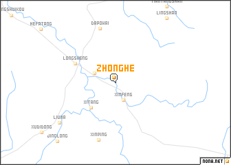 map of Zhonghe