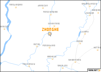 map of Zhonghe