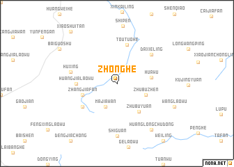 map of Zhonghe