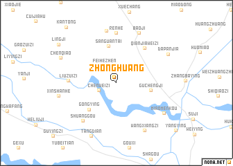 map of Zhonghuang
