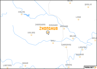 map of Zhonghua