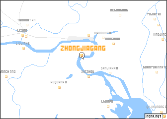 map of Zhongjiagang