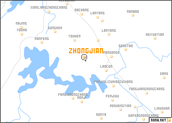 map of Zhongjian