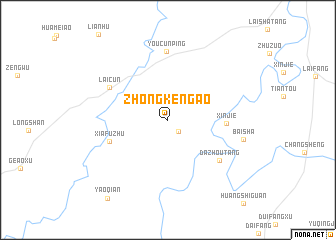 map of Zhongkeng\