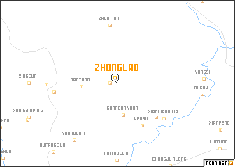 map of Zhonglao