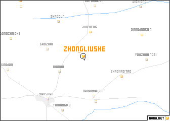 map of Zhongliushe