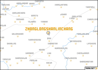 map of Zhonglongshan Linchang