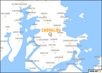 map of Zhonglou