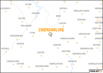 map of Zhongmaling