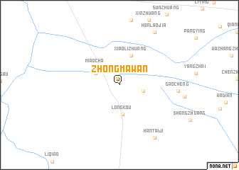 map of Zhongmawan