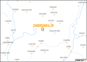 map of Zhongmeilin