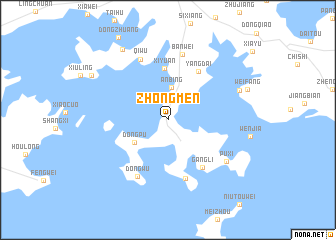 map of Zhongmen