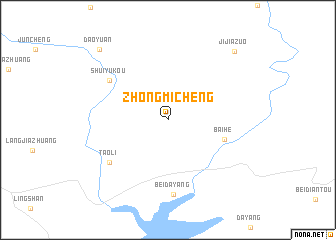 map of Zhongmicheng