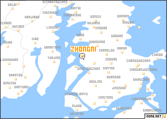 map of Zhongni