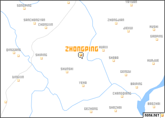 map of Zhongping