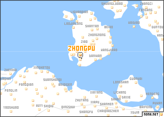 map of Zhongpu