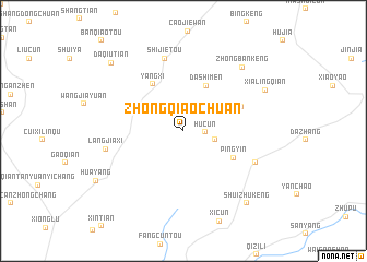 map of Zhongqiaochuan