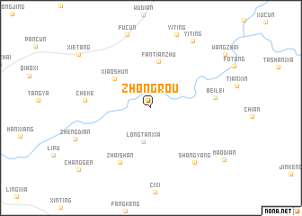 map of Zhongrou
