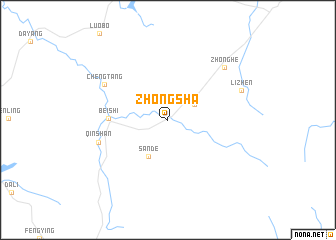 map of Zhongsha