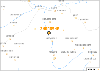 map of Zhongshe