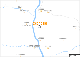 map of Zhongshi