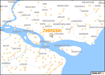 map of Zhongshi