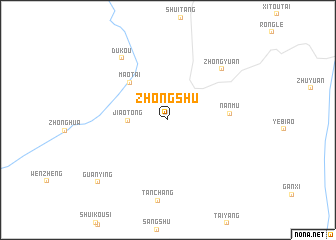 map of Zhongshu