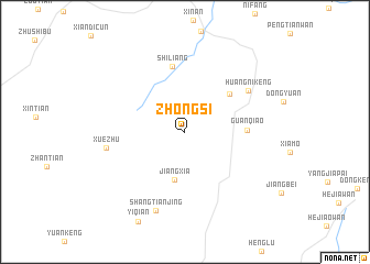 map of Zhongsi