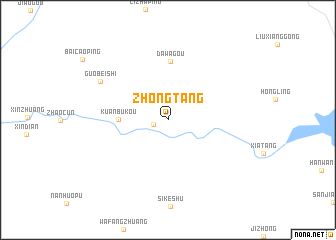 map of Zhongtang