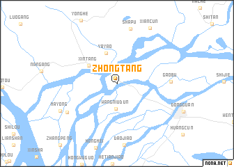 map of Zhongtang