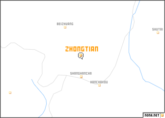 map of Zhongtian