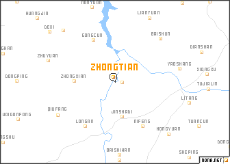 map of Zhongtian