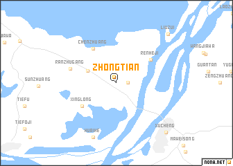 map of Zhongtian