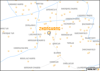 map of Zhongwang