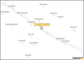 map of Zhongwan