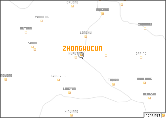 map of Zhongwucun