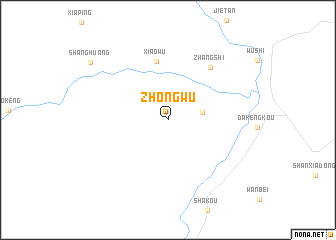 map of Zhongwu